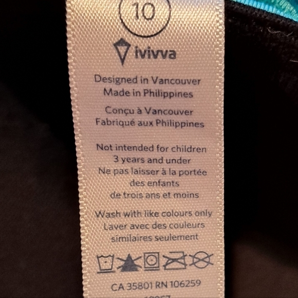 Ivivva reversible girls size 10 capri vguc - Picture 7 of 7